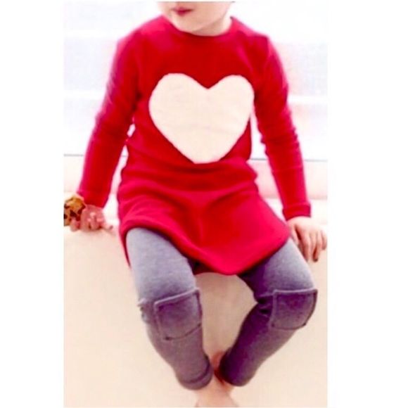 3pc Valentine Red Heart Top Headband Legging Set - Picture 4 of 8